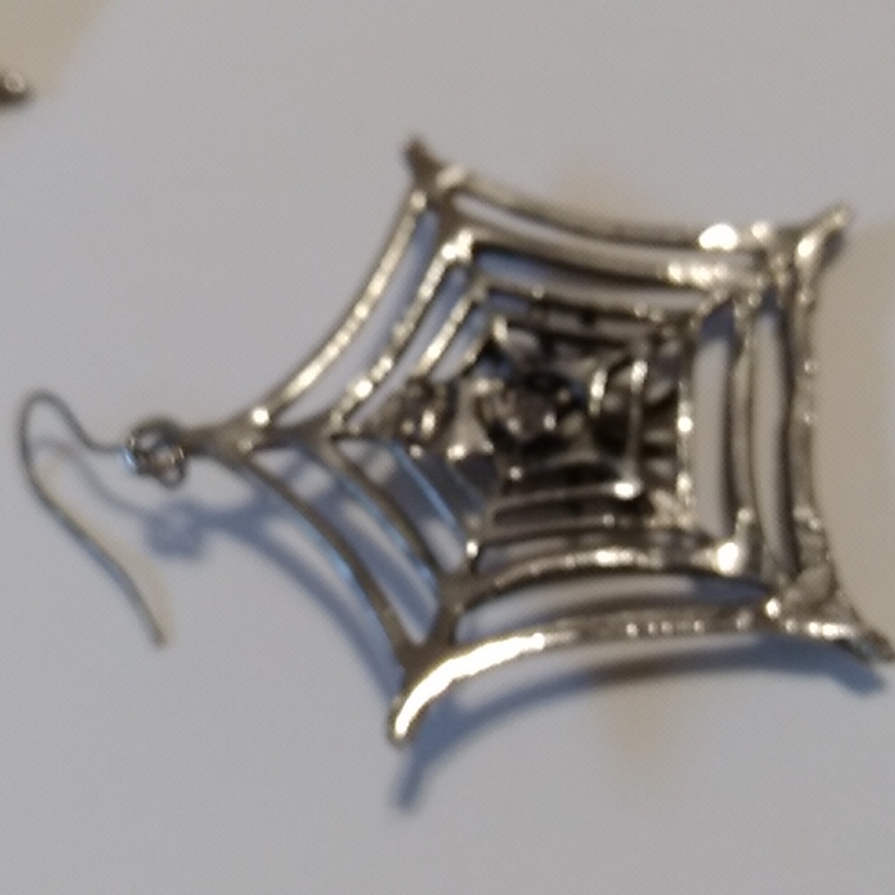 Nwt Spiderweb Earrings - Picture 3 of 5